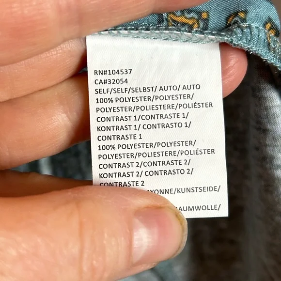 NWT Anthropologie Tiny Green Patterned Mixed Media Top - Picture 3 of 4